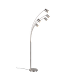 Marley floor lamp 5-pc GU10 brushed steel