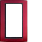 Frame l. cut-out, B.3, al. red/ant. matt, al. anodised