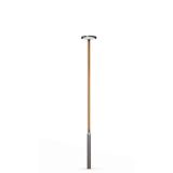 Wooden pole SAGA 5W AKZO 900 GREY/CINNAMON