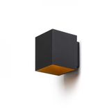 TRIP SQ wall matte black/gold 230V LED G9 5W