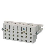 Set of meter plug-in terminals 63 A with pins and sealing cover