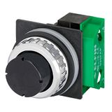 Projecting push-button, black, N.O.