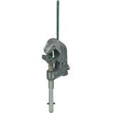Conductor clamp with prod for D 4-40mm with long T pin shaft DB Mat. N