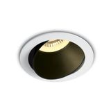 WHITE GU10 10W BLACK REFLECTOR DARK LIGHT ADJUSTABLE