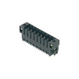 PCB plug-in connector, male header, Solder flange, THT/THR solder connection, 3.50 mm, Number of poles: 12, 180°, Solder pin length (l): 1.5 mm, tinned, black, Box