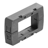 Frame, Cabtite (cable entry system), Polyamide, glass fibre-reinforced, Deep black, Height: 70 mm, Width: 81 mm, Depth: 19.6 mm, -40 °C…120 °C, IP66
