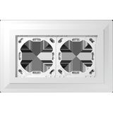 Cover frame LS ZERO-3 plaster frame 2-gang