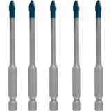 EXPERT HEX-9 HardCeramic Drill Bit Roof Tile Set 5 mm 5-pc