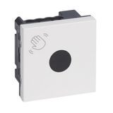 Mosaic contactless switch for 2-module door control - antimicrobial white