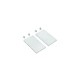 42022B/W WHITE END CAPS FOR 42001B/42002B/42001RB/42002RB