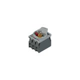 Complete unit with orange LED holder, contact block 1NC+1NO and fixing adapter