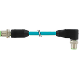 M12 male 0° / male 90° X-cod. shielded TPE SF/UTP CAT6a bu 55m