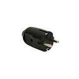Angle plug 16A 250V IP20 black VWKC 320-05