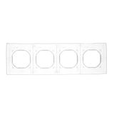 Double SAT final aerial socket, black matt
