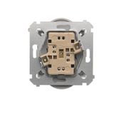 Momentary single switches with key - two positions ''0-1'', black matt