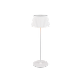 Suarez LED outdoor table lamp matt white rechargeable