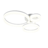 Scope LED ceiling lamp 3-pc matt white 4000K