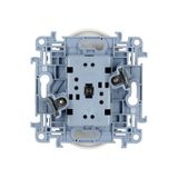 Two-way switch with LED illumination, 10AX, light gray matt
