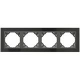 FOUR-GANG FRAME GRANITE/GRAY