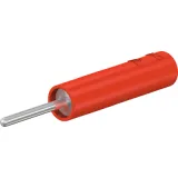 Counting test adapter, connecting pin 1.5 mm to 4 mm socket, red, CAT II, 23.0240-22