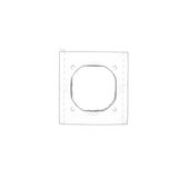 R-TV-SAT final aerial socket, atten.: 1dB, cream white/electro white