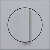 Central plate 3-position switch, A.x/C.x, titanium