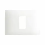 44 MOULDED FR.PLATE WHITE 1 COM  3M