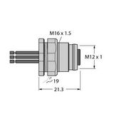 Accessories for Fieldbus Systems Flange   EC-FKFDW4.54-0.5/16