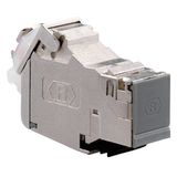 Cat.6A iso universal module, shielded, for Keystone module cutouts