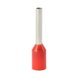 Single insulated sleeve terminal HI 1.0/10 red, Al/Cu