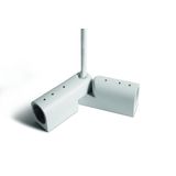 42004PE/W WHITE P&P POWER SUPPLY CABLE ADJUSTABLE CORNER