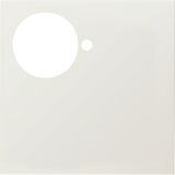 Central part for presence, cancel, call staff, service, doctor buttons, Berker S.1, cream, gloss