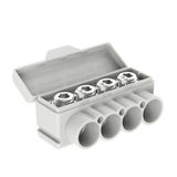 SLT50-4-3 grey Al 10-50/Cu 2.5-35 + 3x2,5mm2 1000V Distribution block