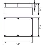 Hermetic box with weakening + PMT5 plate