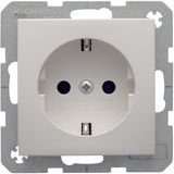 SCHUKO socket outlet, S.1/B.3/B.7, polar white matt