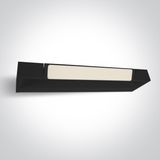 38112C/B/V BLACK BATHROOM / WALL LIGHT 12W CCTV IP44 230V