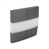 COV PLAT F/DIMMER SWITCH GRAY