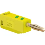 2 mm plug, solder connection, 0.5 mm², yellow/green, 22.2616-20