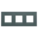 GEO INTERNATIONAL PLATE - IN PAINTED TECHNOPOLYMER - 2+2+2 MODULES HORIZONTAL - TEAL - CHORUSMART