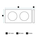 Cover Plate Celiane 2 Gang Matt Black