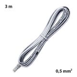 Connection cable with MP connector (plug), 3m 0.5mm2, white, free end 5mm