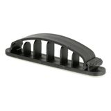 Self-adhesive cable holder, opening, UKSot-6, 4xØ9mm, 2xØ11mm, color: black