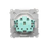Single fiber optic socket, anthracite, metalic