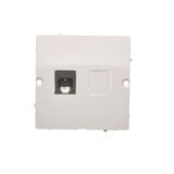 RJ11 single telephone socket, (module), white