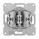 Two-gang push button 1 NO, separate circuits, screwclamps