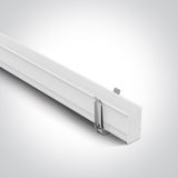 42002R/W WHITE MAGNETIC RECESSED PROFILE 2m 48V MAXI