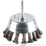 Cup Brush Knotted 65x0.5 mm Steel