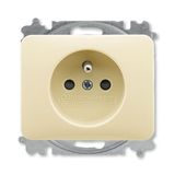5519B-A0235722G Outlet single with pin + cover shutt. ; 5519B-A0235722G Cream white (electro white)