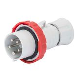Straight plug HP 3P+N+E 32A 380–415V IP66/IP67/IP68/IP69 Red 6h screw wiring