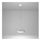Round 90 PD DI 8,5W 1007lm 830 OP on/off silver -350